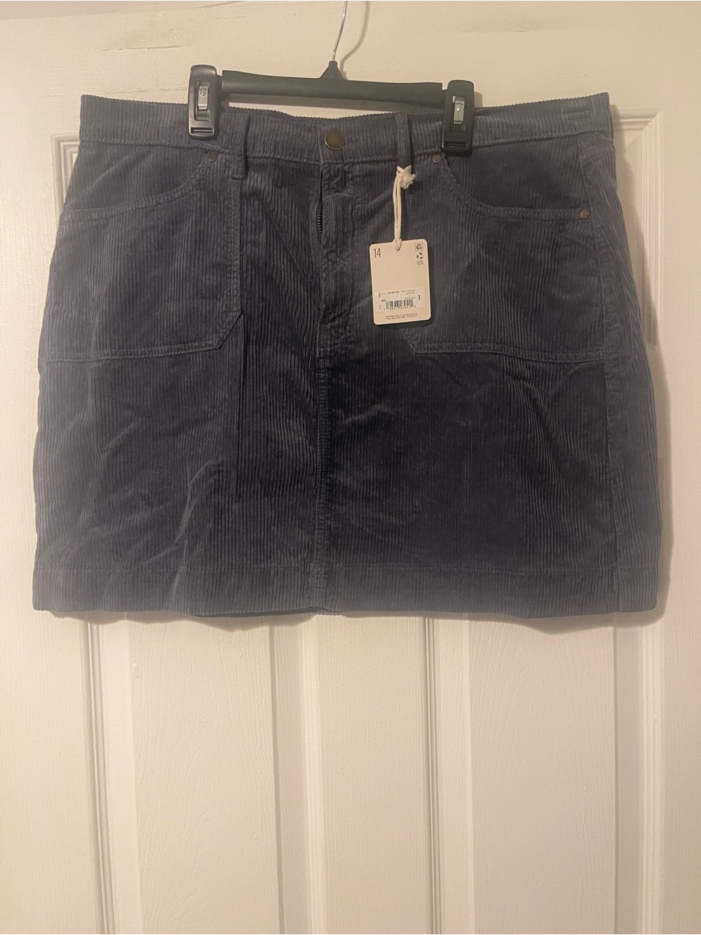 A.n.a Navy Corduroy Mini Skirt